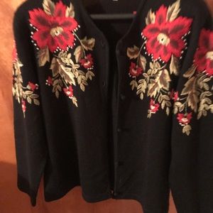 Black Sweater with embroidery
